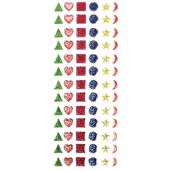 Epoxystickers med blandade juveler, 78-pack Epoxystickers med blandade juveler, 78-pack