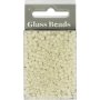 Rocaillep�rlor 3 mm Matt Frozen Vit 25 g