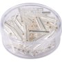 Glasp�rlor silver, 2 mm, 15 g