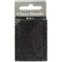 Rocaillepärlor 1,7 mm Matt Frozen Svart 25 g Rocaillepärlor 1,7 mm Matt Frozen Svart 25 g