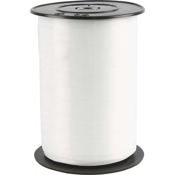 Presentsnöre - vit - blank - 250 m Presentsnöre - vit - blank - 250 m