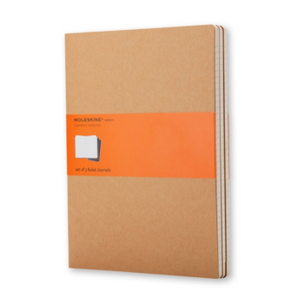 Cahier Journal Large Linjeret Soft cover - Kraftbrun - Notesbøger, Kontorartikler