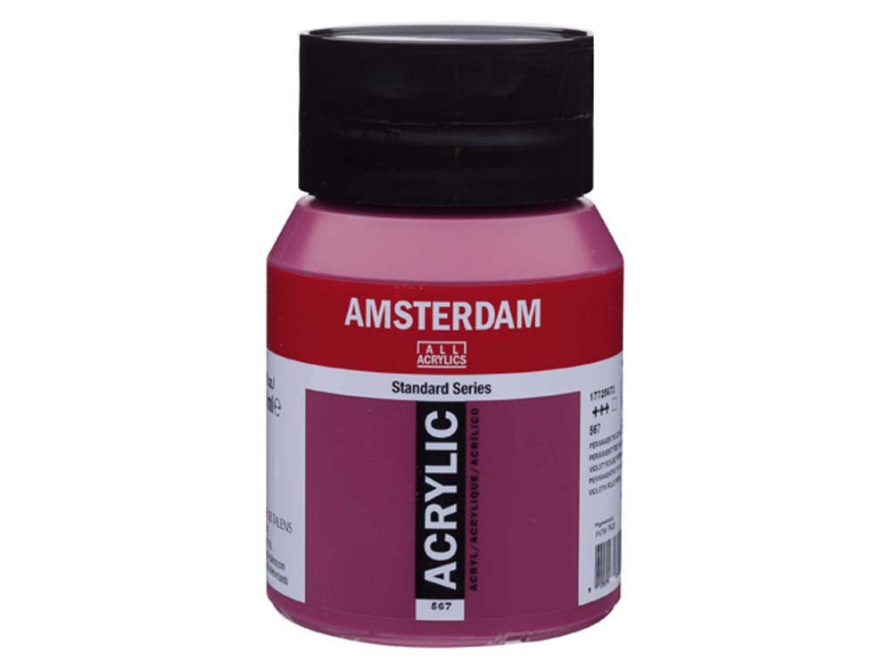 Amsterdam Akryl 500 ml - Permanent Red Violet - Akrylfarver, Kunstnerfarver