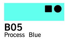 Copic Marker - B05 - Process Blue - Tuschpenne, Penne, Penne, kridt & tusch