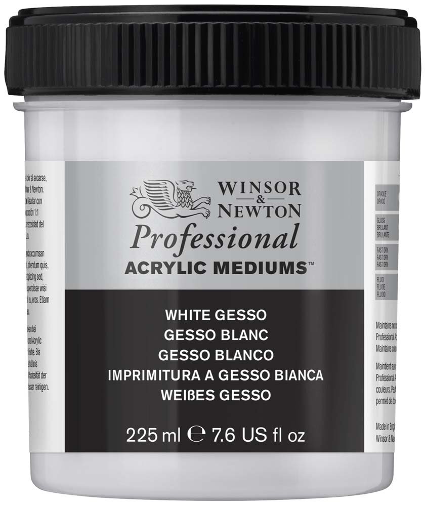 Akryl Medium W&N Professional - Hvit Akryl Gesso - 225 ml - Grunning, Lakk & malingsmedier