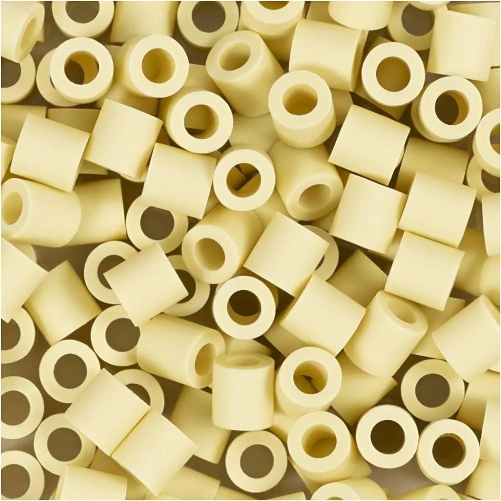 NABBI BioBeads - Lysegul - 1000 stk - Nabbi smelteperler, Perler & perleplader, Håndværk
