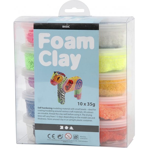 Foam Clay® - mixade färger 10 x 35 g Foam Clay® - mixade färger 10 x 35 g
