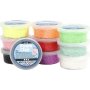 Foam Clay - mixade frger - glitter - 10 x 35 g