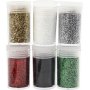 Glitter - mixade frger - 6 x 5 g