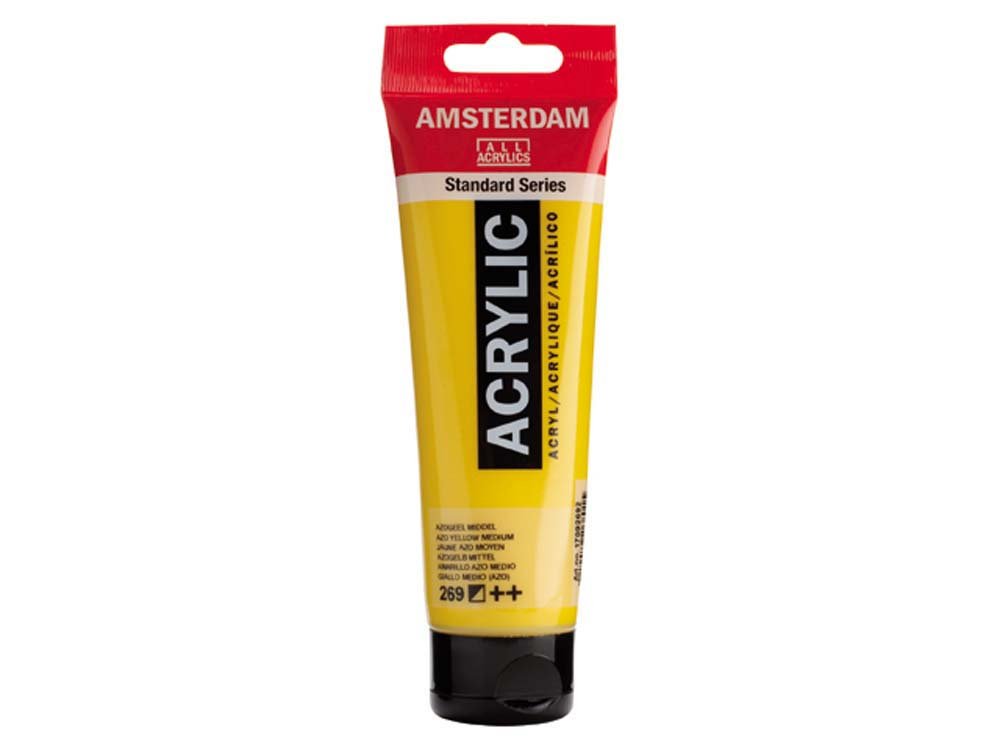 Amsterdam Akrylmaling 120 ml - Azo Medium Gul - Akrylfarver, Kunstnerfarver