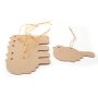Set med 6 fåglar i MDF 14 x 7 cm Set med 6 fåglar i MDF 14 x 7 cm