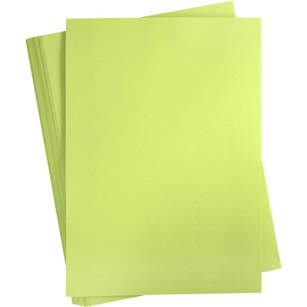 Färgad Kartong - ljusgrön - A2 - 180 g - 100 ark Färgad Kartong - ljusgrön - A2 - 180 g - 100 ark