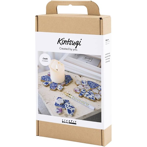 DIY Kit Kintsugi Bordskåner Blå/Guld/Lyserød/Hvid DIY Kit Kintsugi Bordskåner Blå/Guld/Lyserød/Hvid