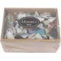 Glassmosaikk - blandede farger - Innhold kan variere - 8-20 mm - 2 kg