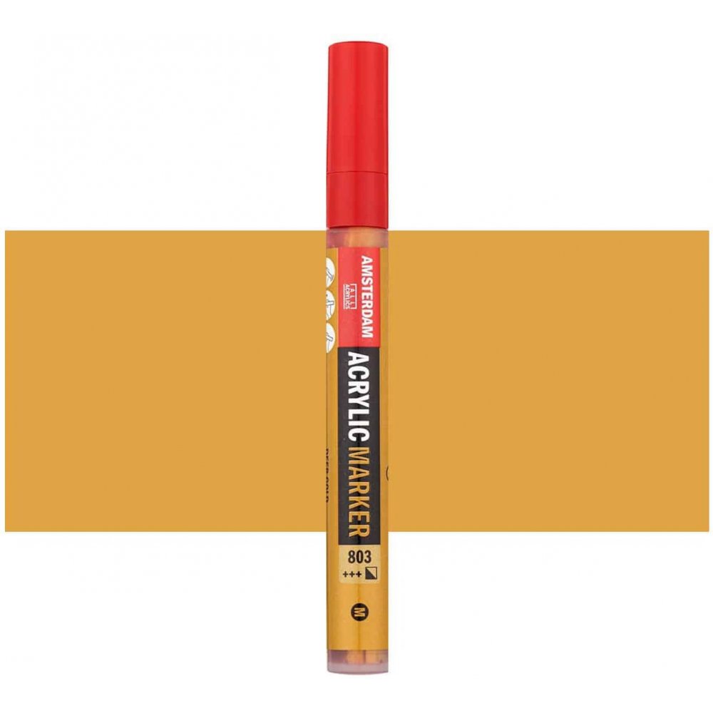 Amsterdam Markers 4 mm - Deep Gold - Amsterdam Markers, Amsterdam, Markers, Penne, Penne, kridt & tusch