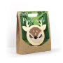 Punch needle-kit med hjortmotiv, 15 cm