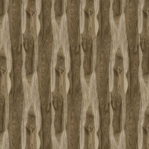 Vaxduk med Tr� motiv - Brun