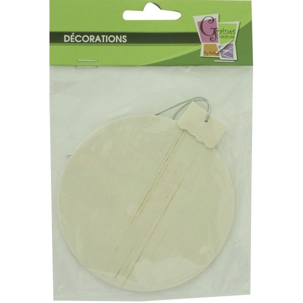 Medaljong i plywood att h�nga � 10 cm