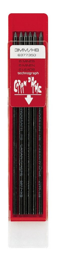 Stift Caran d Ache Technograph 2 mm - HB - Blyant bly, Tilbehør til penne & kridt, Penne, kridt & tusch