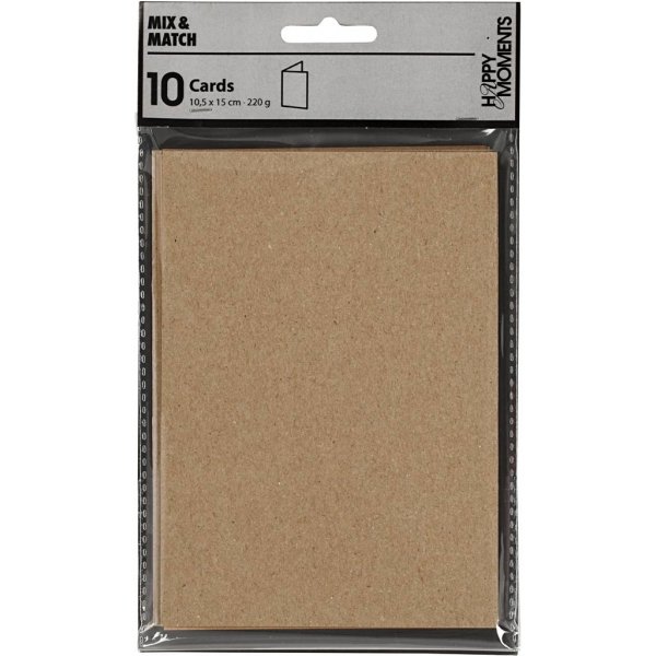 Kort - natur - 10,5 x 15 cm - 10 st Kort - natur - 10,5 x 15 cm - 10 st