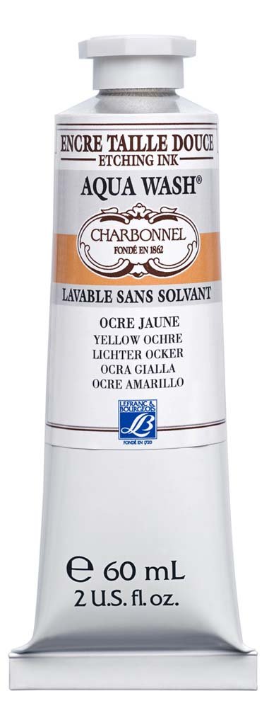 Blæk Aqua Wash Charbonnel Ink 60 ml - Yellow Ochre S1 - Farve & medium til grafisk tryk, Print & printfarve