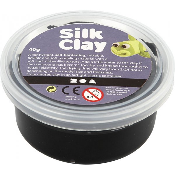 Silk Clay® - svart - 40 g Silk Clay® - svart - 40 g