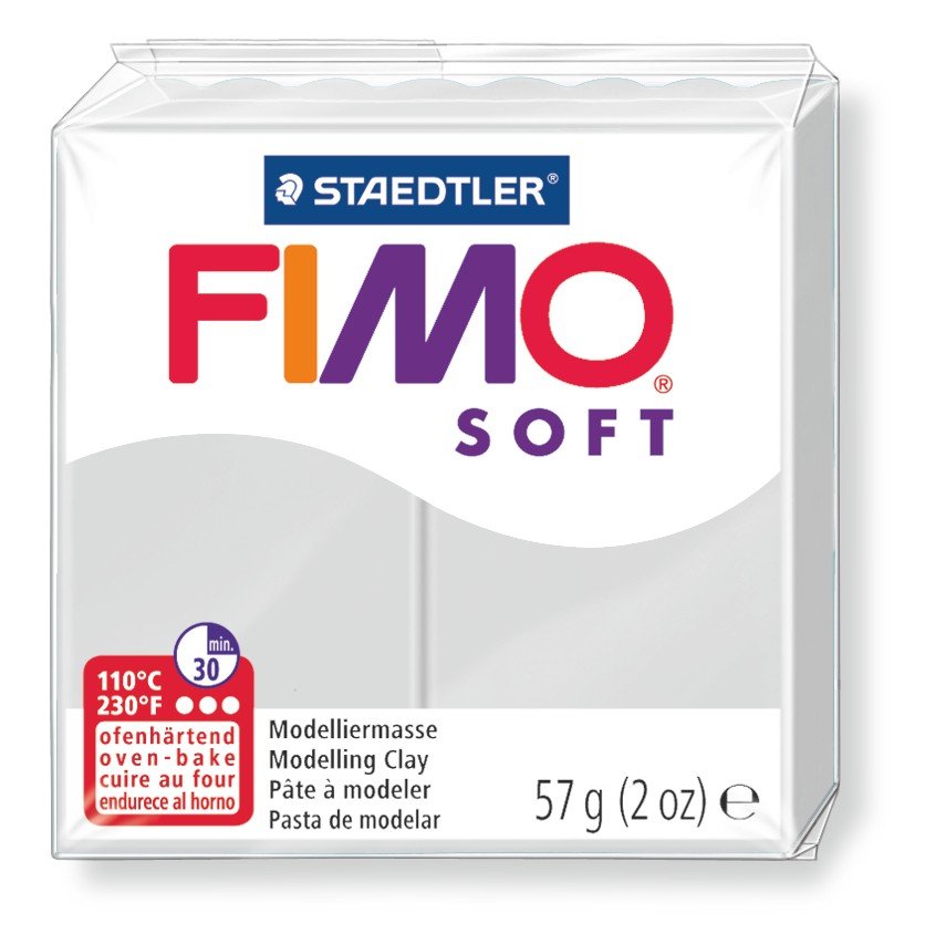 Modellervoks Fimo Soft 57 g - Grå - Fimolera, Modellere, Hobbyartikler til børn, Hobbymateriale, Håndværk