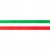 Dekorband - Flagga 25 mm - Italien