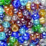 Rocaillespärlor mix 6 mm - blandade färger 100 g transparenta, lyster