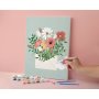 Målarset med siffror 30 x 40 cm - blomstermotiv Målarset med siffror 30 x 40 cm - blomstermotiv