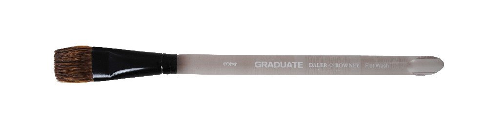 Akrylpensel Graduate Tagel/Syntetisk Flat Wash - 3/4 - Akrylpenslar & oljepenslar, Penslar