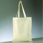 Brkasse bomull 38 x 42 cm - naturlig lngt handtag