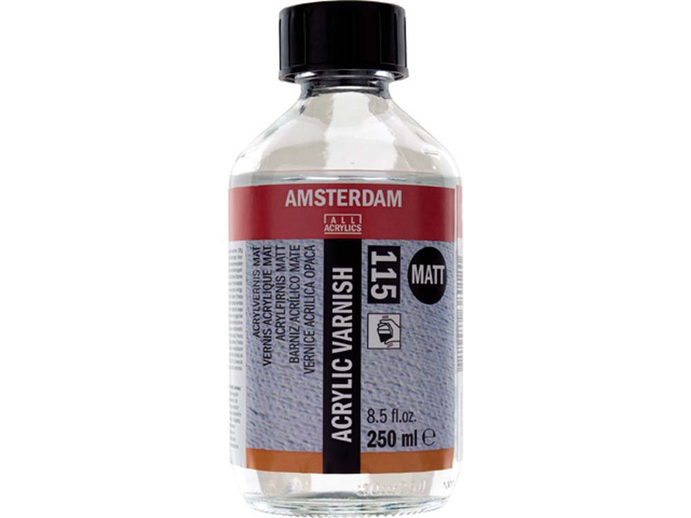 Amsterdam Akryl slutfernis Mat - 250 ml - Akryl lak, Hobbylack, Fernis og kunstner medier til kunstmaling