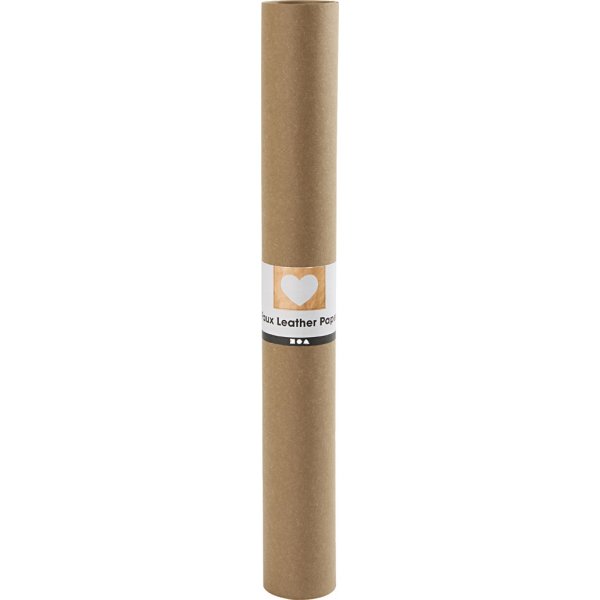 Läderpapper - mörkbrun - enfärgad - 1 m Läderpapper - mörkbrun - enfärgad - 1 m