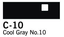 Copic Marker - C10 - Cool Grey Nr.10 - Tuschpenne, Penne, Penne, kridt & tusch