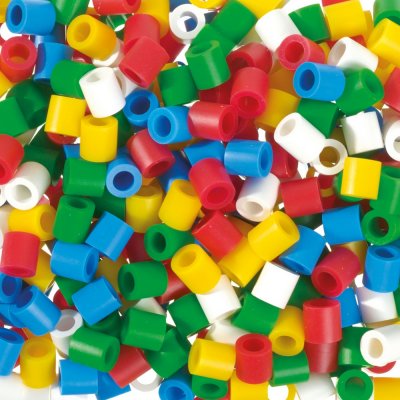 Nabbi Melt Beads Jumbo 10x10mm - 600 stykker i blandede grunnfarger