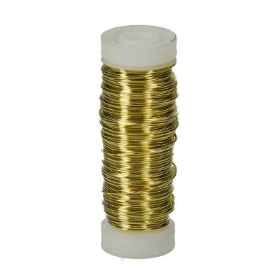 Kobbertrd  0,50 mm - guld metallic 25 m