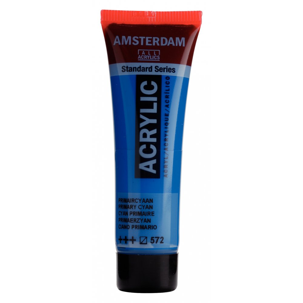 Akrylmaling Amsterdam 20 ml - Prim.Cyan - Akrylfarver, Kunstnerfarver