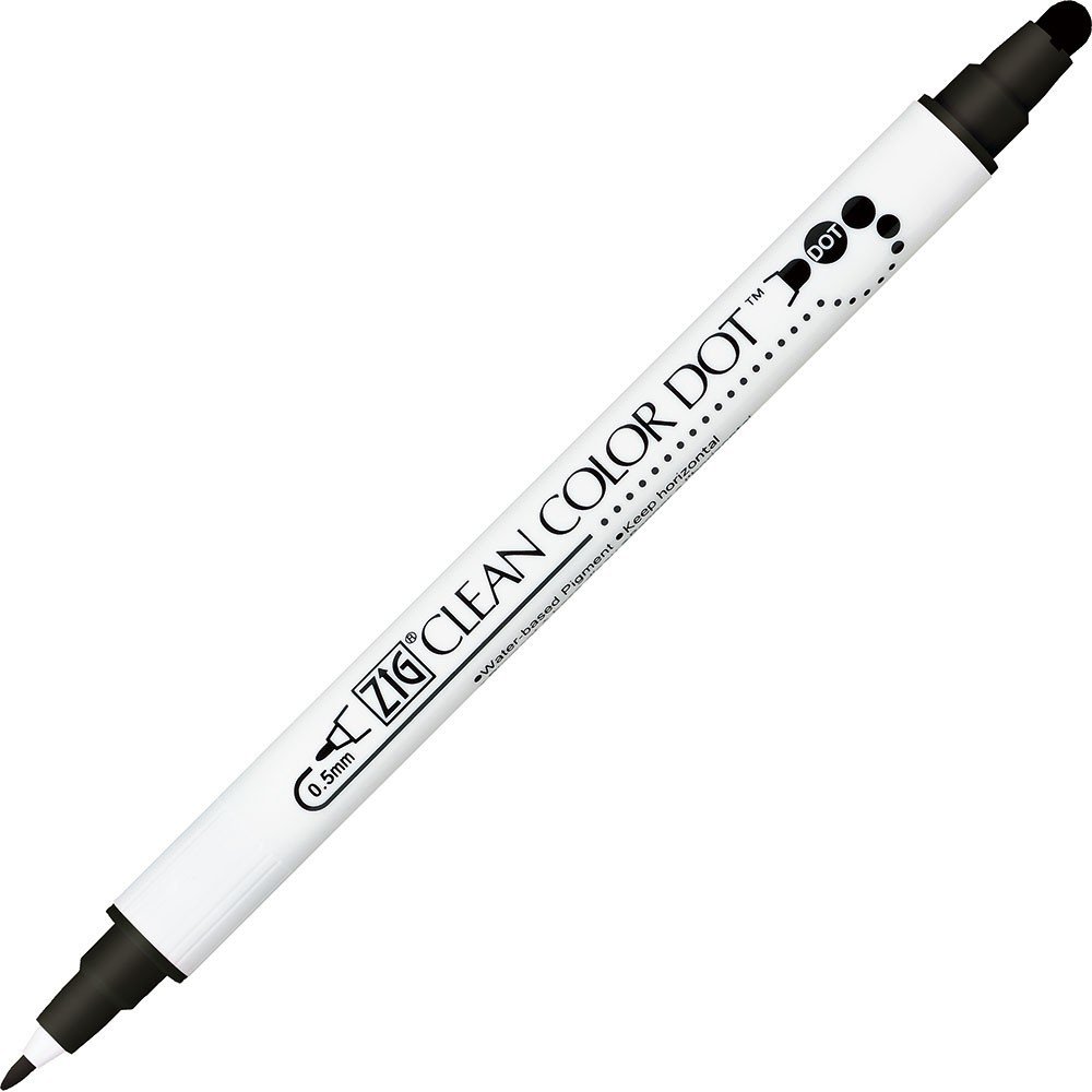Pigmentpen ZIG Clean Color Dot - Sort - Tuschpenne, Penne, Penne, kridt & tusch