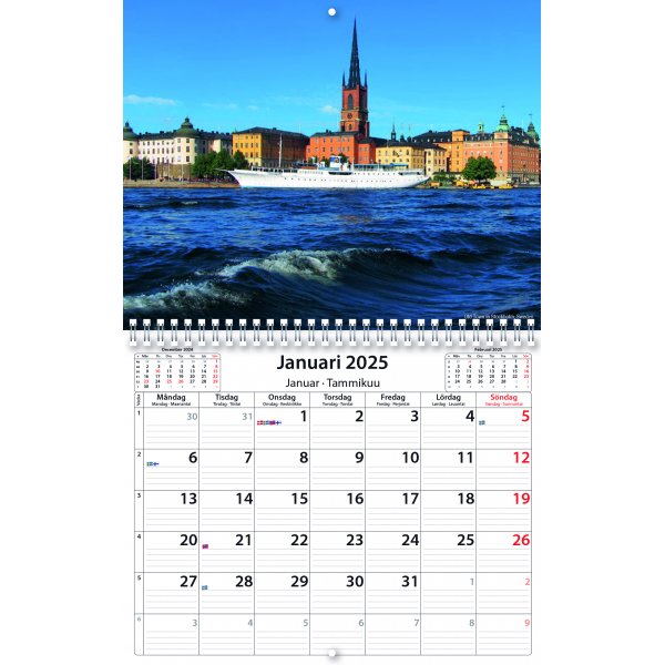 Väggkalender - Scandinavia Väggkalender - Scandinavia