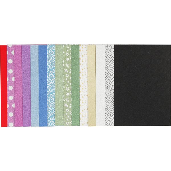 Glitterpapper i block - A4 - 30 ark Glitterpapper i block - A4 - 30 ark