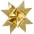 Stjernestrips - gull - 4,5 cm - 100 strimler