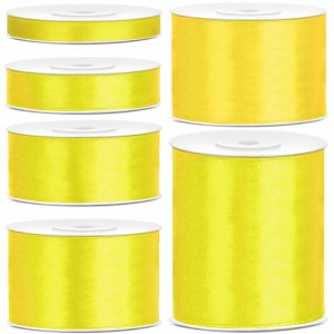 Satinband - 25 m - Gult Satinband - 25 m - Gult