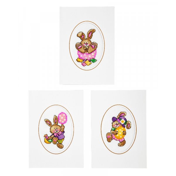 Broderikit Kort - Pskharen 3-pack