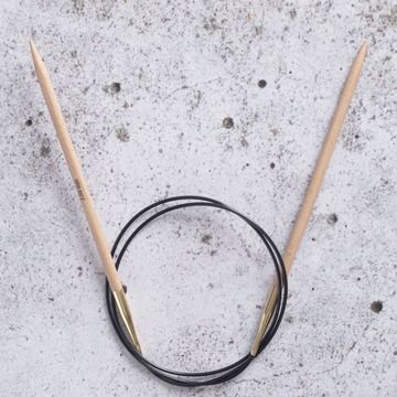 Rund strikkepind Basix Birch - 120 cm/3,00 mm - Rundpinde, Strikkepinde, Strikning, Strikke, hækle, knytte og væve