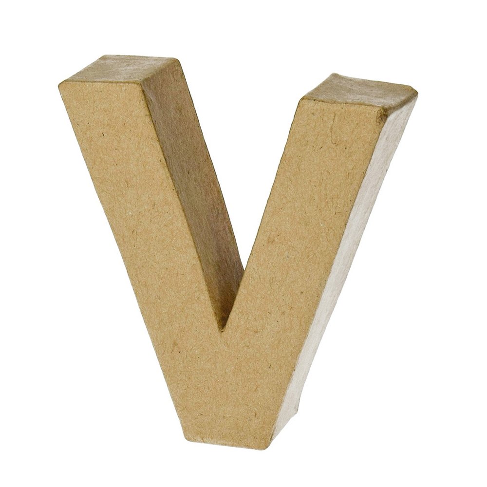 Bogstav H 10 x T 3 cm - V - Papbogstaver, Bogstaver og tal, Papirartikler, Dekorationsrammer, Hobbymateriale, Håndværk