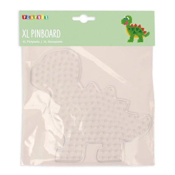P�rlplatta XL Dinosaurie - Transparent