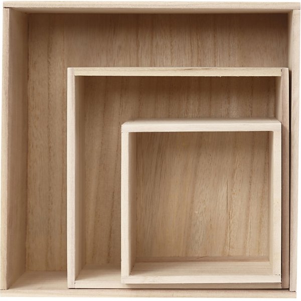 Förvaringslådor - kvadrat - 3 st Förvaringslådor - kvadrat - 3 st