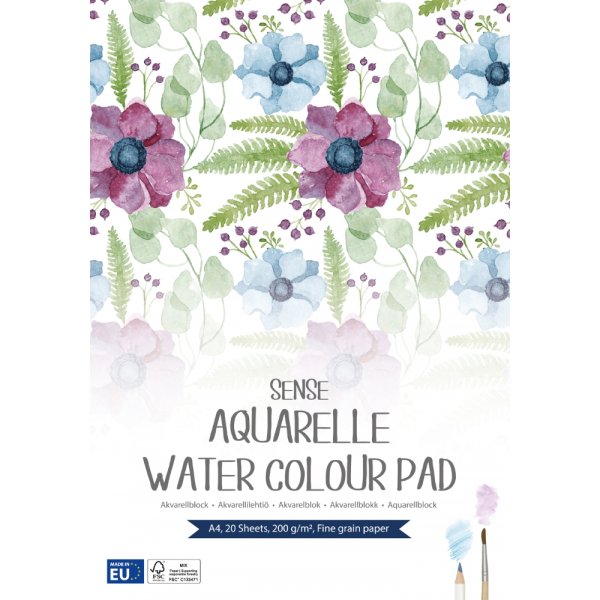 Akvarellblokk Sense 200 g - A4