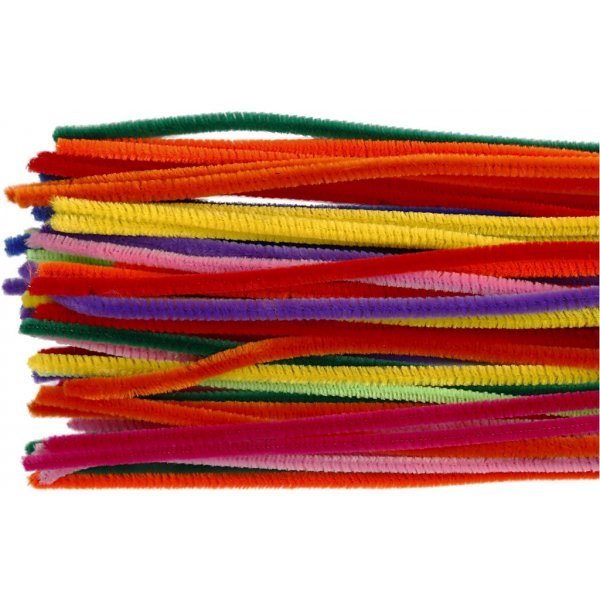 Piprensare - 6 mm - mixade färger - 50 st Piprensare - 6 mm - mixade färger - 50 st